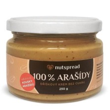 100% Arašídové máslo crunchy 250g 