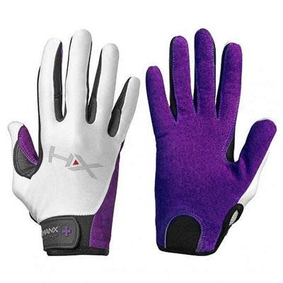 Rukavice HX-X3 dámské, bez omotávky - purple-white - velikost "S"  