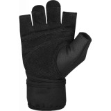 Fitness rukavice 2.0 Pro WristWrap s omotávkou - černé 
